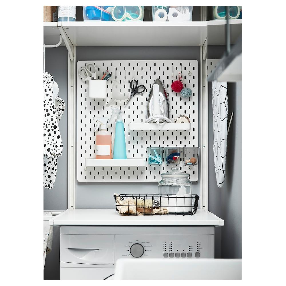 IKEA SKÅDIS Lochplatte weiß 56x56 cm Blitzangebot