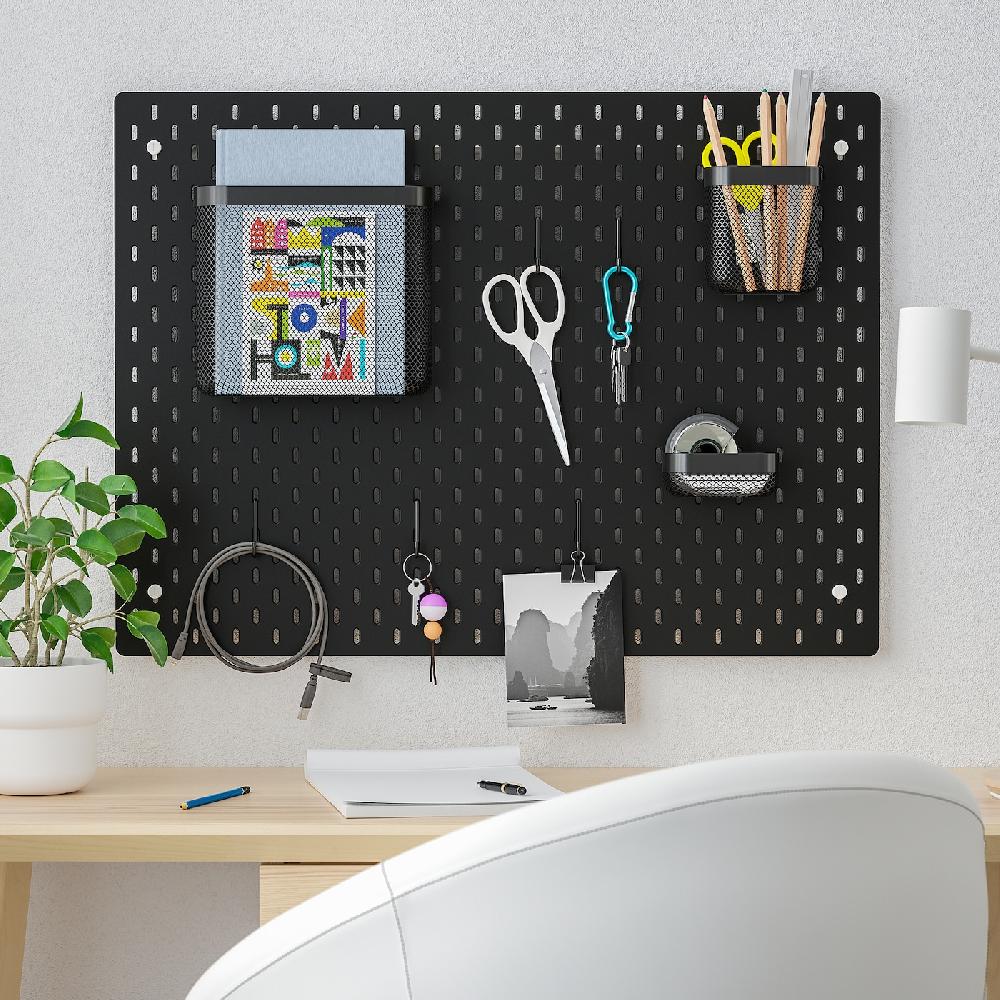 IKEA SKÅDIS Lochplatte/Kombination schwarz 76x56 cm Räumungsverkauf