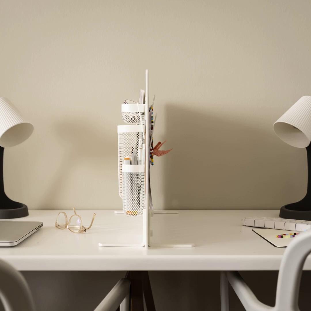 IKEA SKÅDIS Lochplatte/Kombination weiß 56x37 cm Letzte 3 Tage