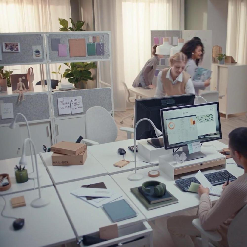 IKEA ELLOVEN Schreib-/Notiztafel auf Rollen weiß 70x180 cm Zeitbegrenzte Promotion