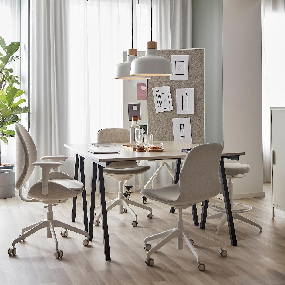 IKEA ELLOVEN Schreib-/Notiztafel auf Rollen weiß 70x180 cm Zeitbegrenzte Promotion