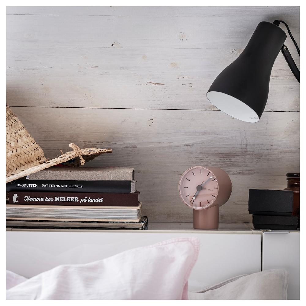 IKEA BONDTOLVAN Wecker analog/blassrosa 8x9 cm Bis zu 65% Rabatt