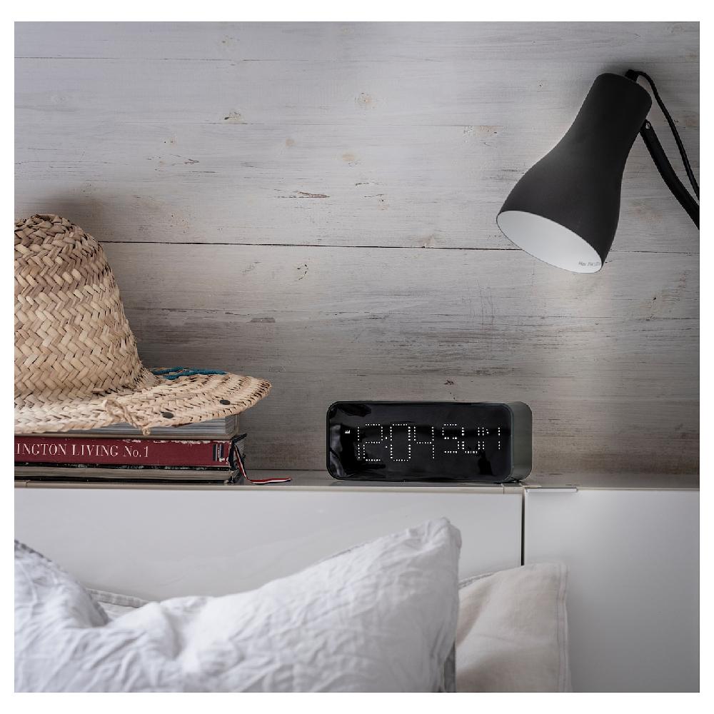 IKEA BONDTOLVAN Wecker digital/grün 20x8 cm Sonderangebot der Fabrik