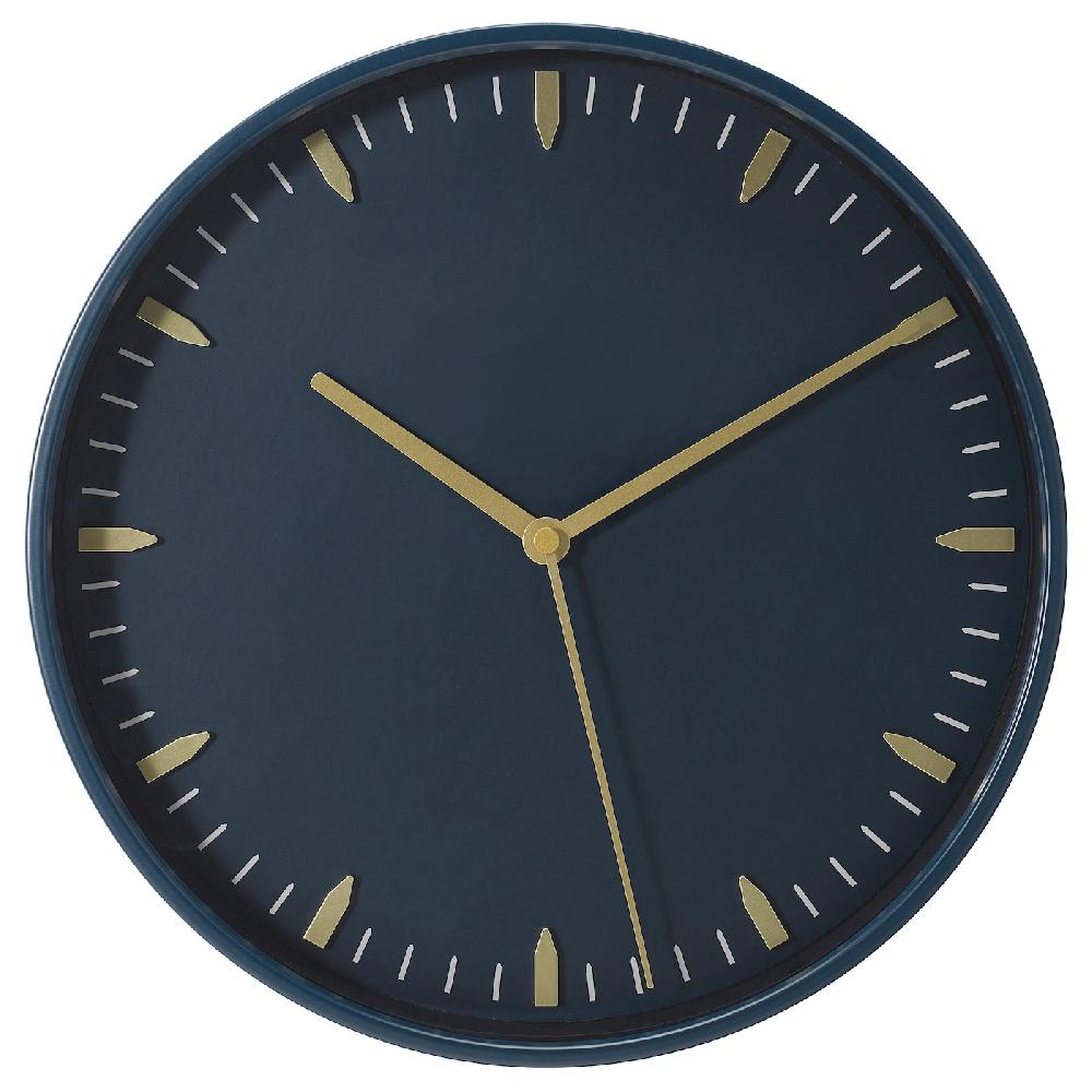 IKEA SKÄRIG Wanduhr blau 26 cm