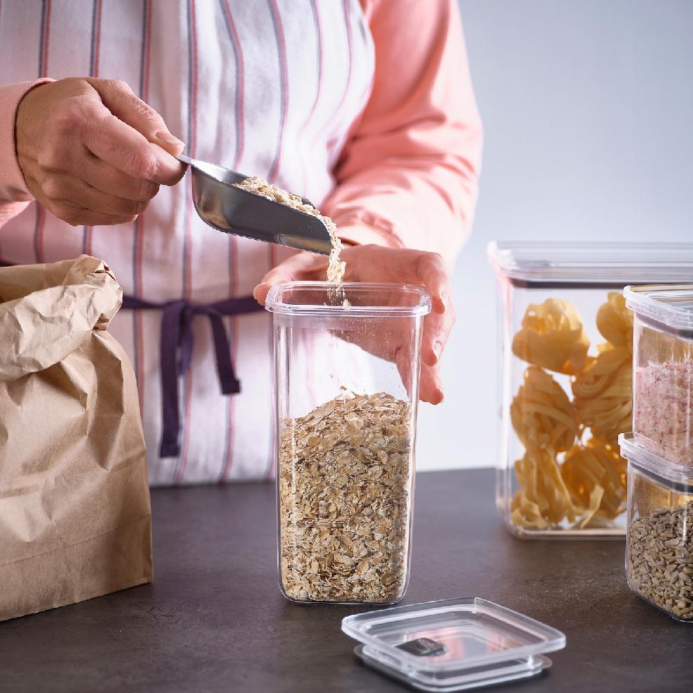 IKEA KORALLVIPPA Vorratsbehälter mit Deckel 6er-Set transparent Kostenloser Versand international