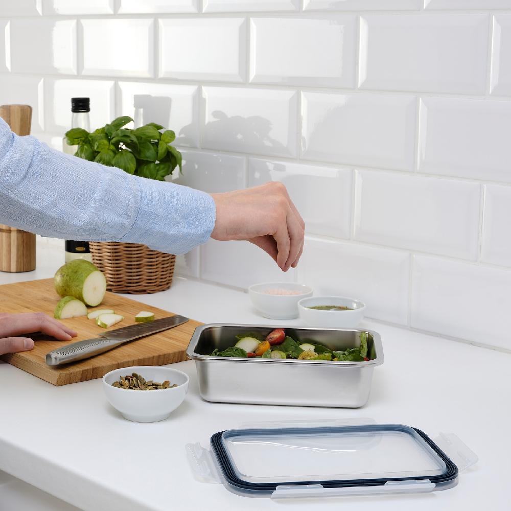 IKEA IKEA 365+ Behälter rechteckig/Edelstahl 1.0 l 50% Rabatt für begrenzte Zeit