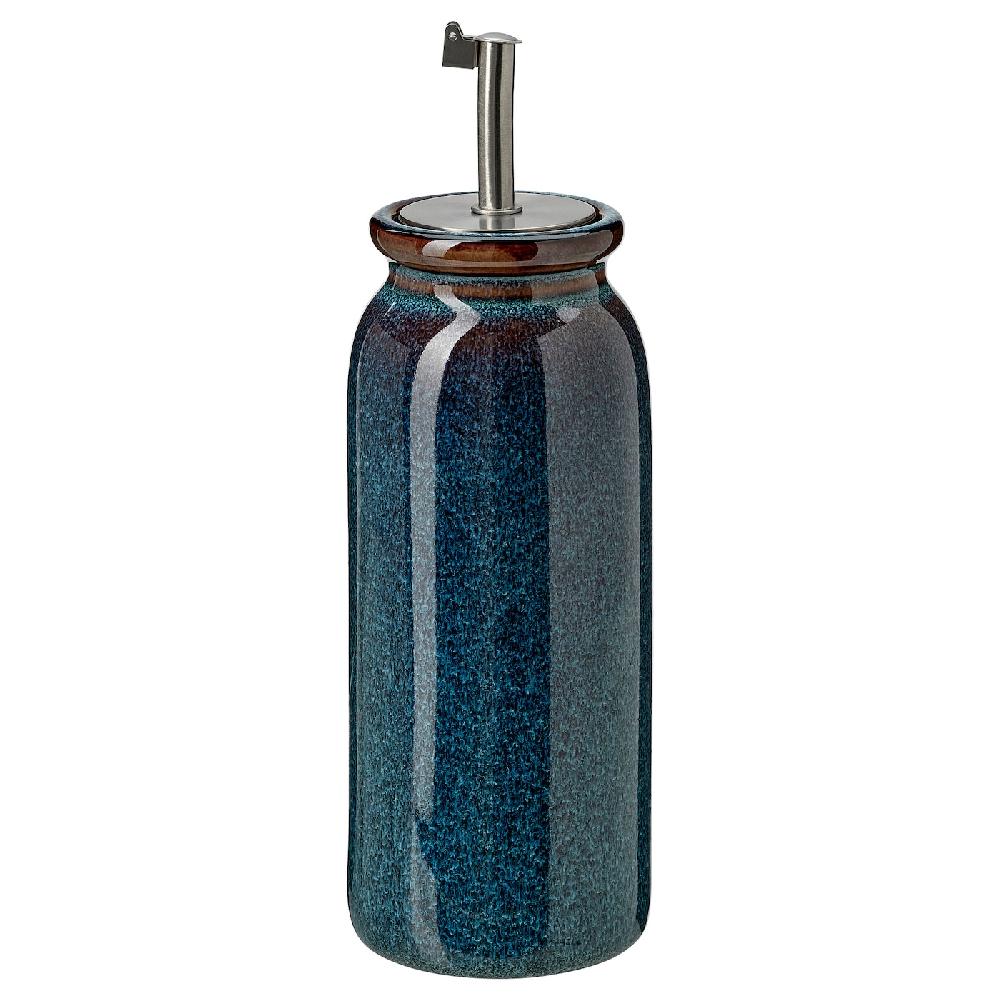 IKEA BRUGDHAJ Öl-/Essigflasche blau 19 cm