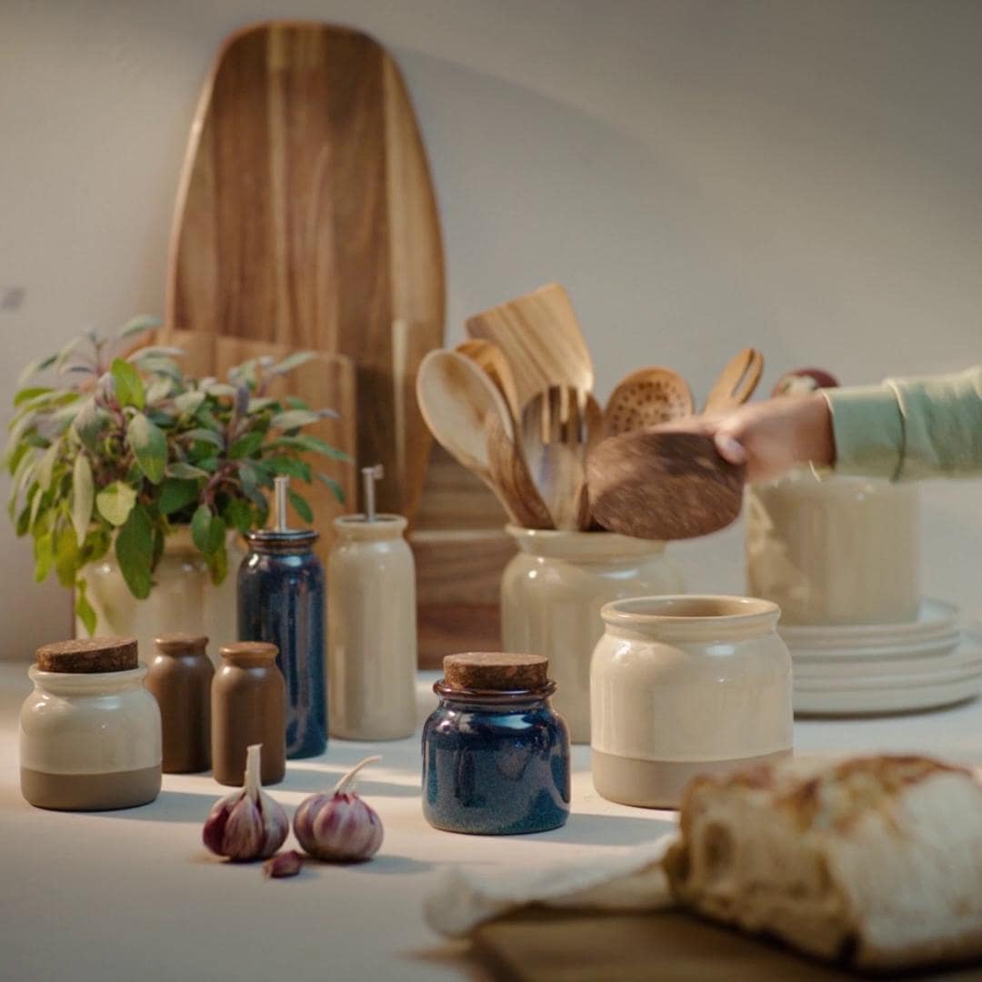 IKEA BRUGDHAJ Öl-/Essigflasche blau 19 cm Rabatte dieses Monats