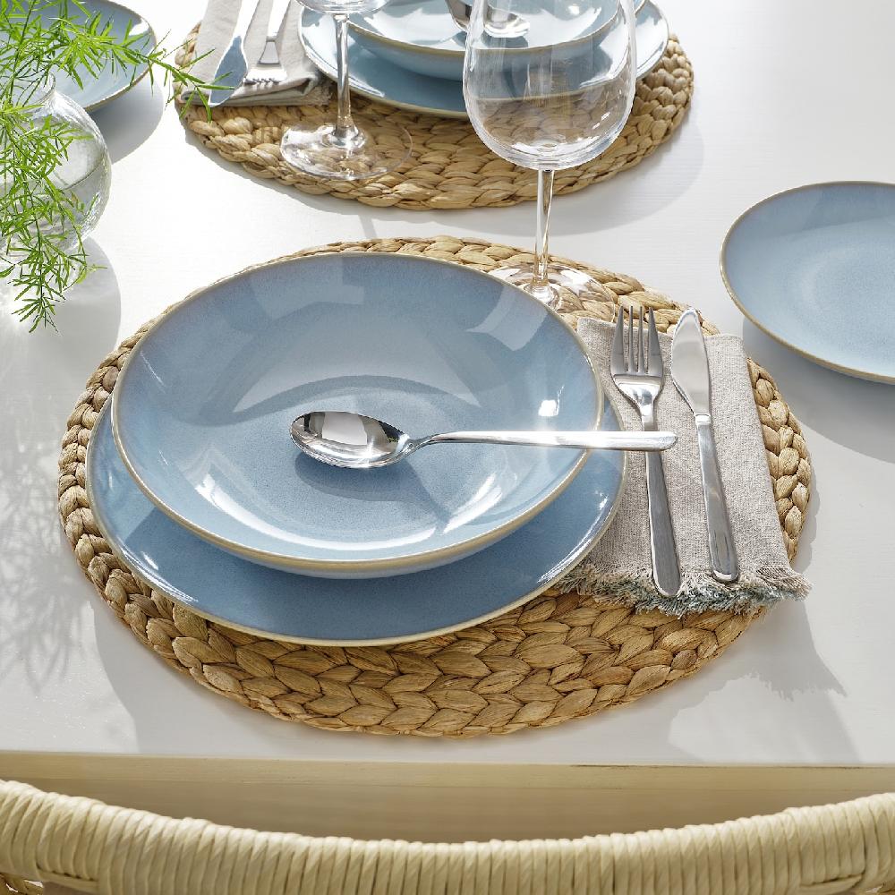 IKEA FÄRGKLAR Service 18-tlg. hellblau Auslauf