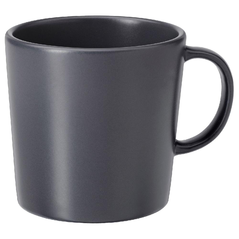 IKEA DINERA Becher dunkelgrau 30 cl