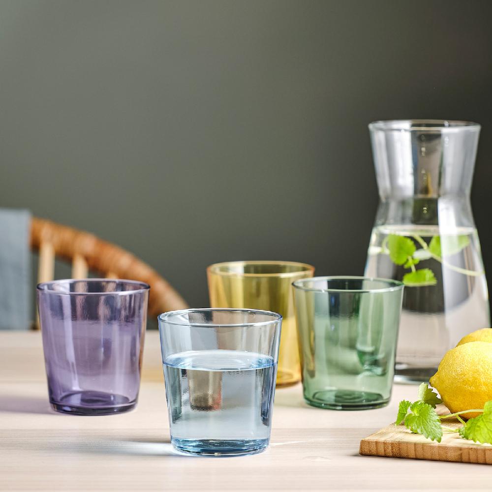 IKEA PAPPERSBJÖRK Glas versch. Farben 30 cl Lagerräumung