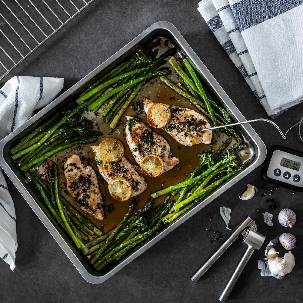 IKEA KONCIS Ofenform mit Rost Edelstahl 40x32 cm Große Rabatte