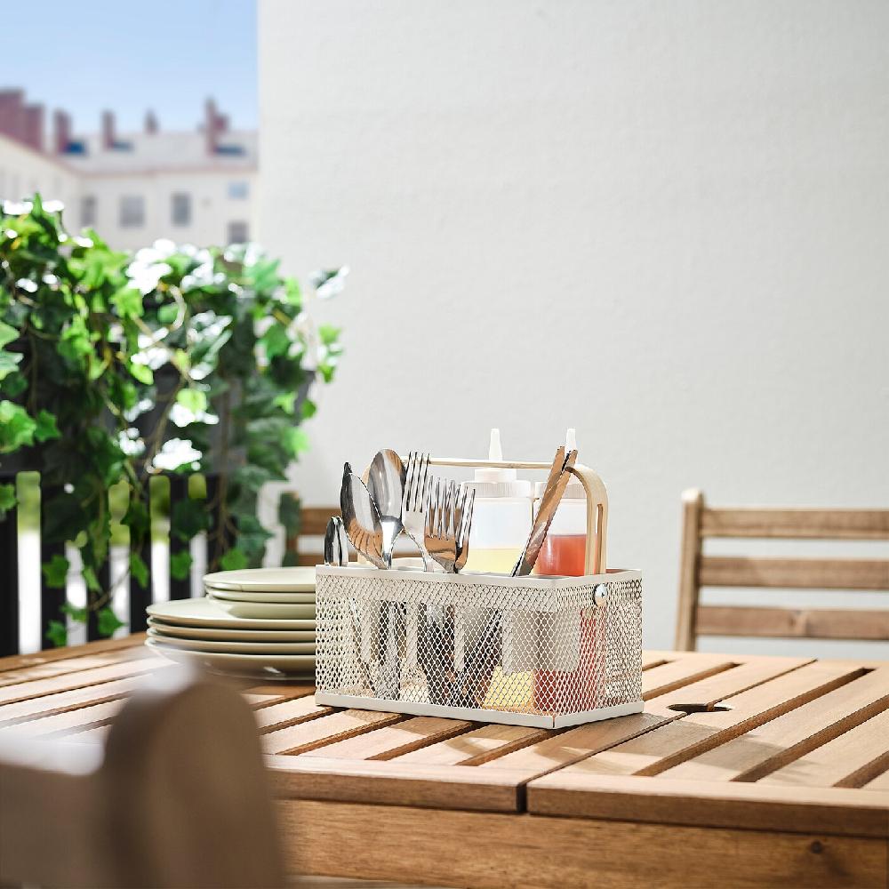 IKEA VIMPELFISK Besteck 24-tlg. mit Halter Edelstahl Bambus/elfenbeinweiß Bis zu 65% Rabatt