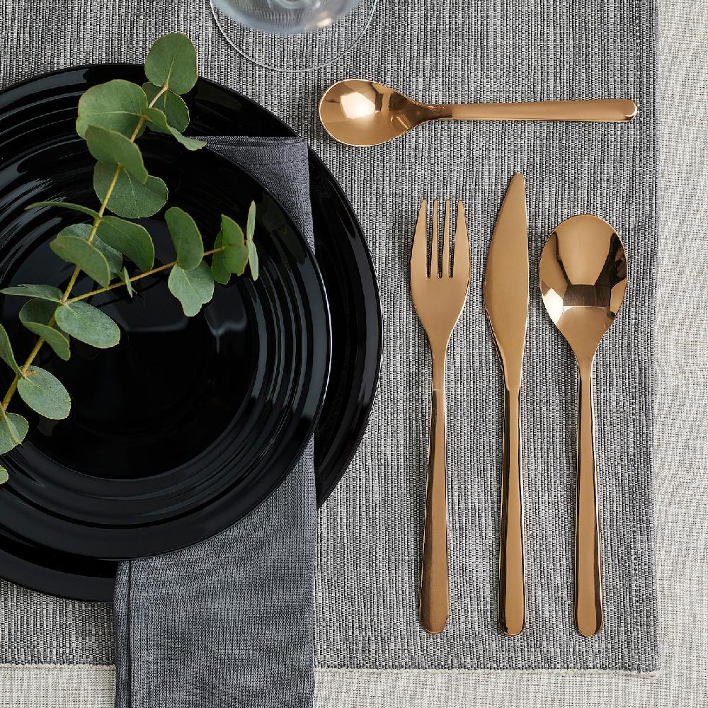 IKEA FÖRNUFT Besteck 24-tlg. roségoldfarben Vierteljährliche Förderung
