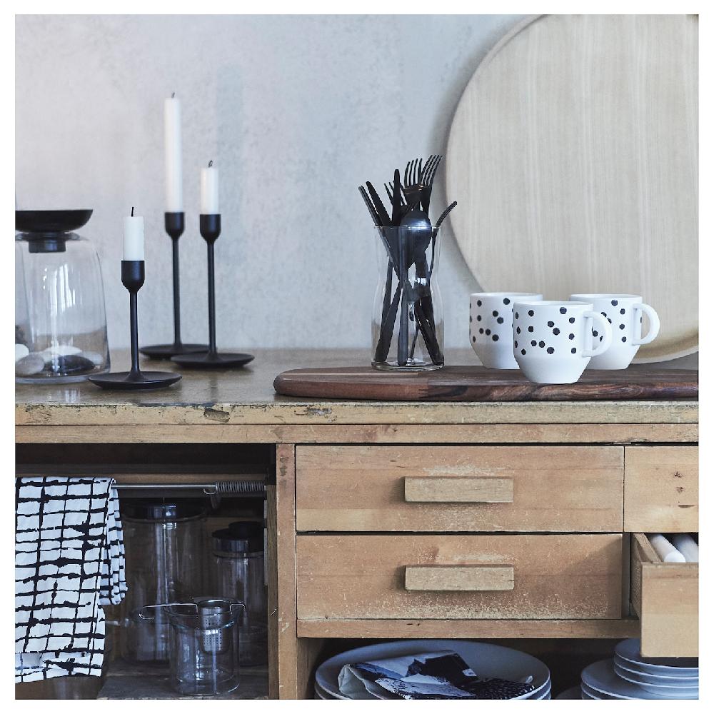 IKEA TILLAGD Besteck 24-tlg. schwarz Nur noch ein Tag übrig