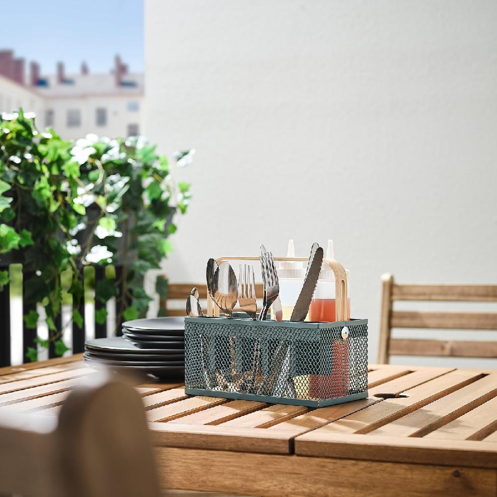 IKEA VIMPELFISK Besteckhalter Bambus/grautürkis Riesige Rabatte