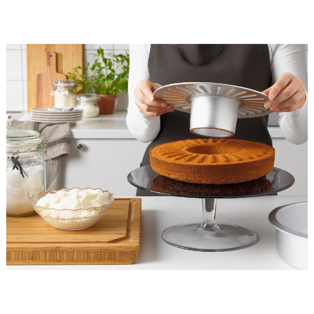 IKEA VARDAGEN Kuchenform mit Wechselboden silberfarben Schlussverkauf