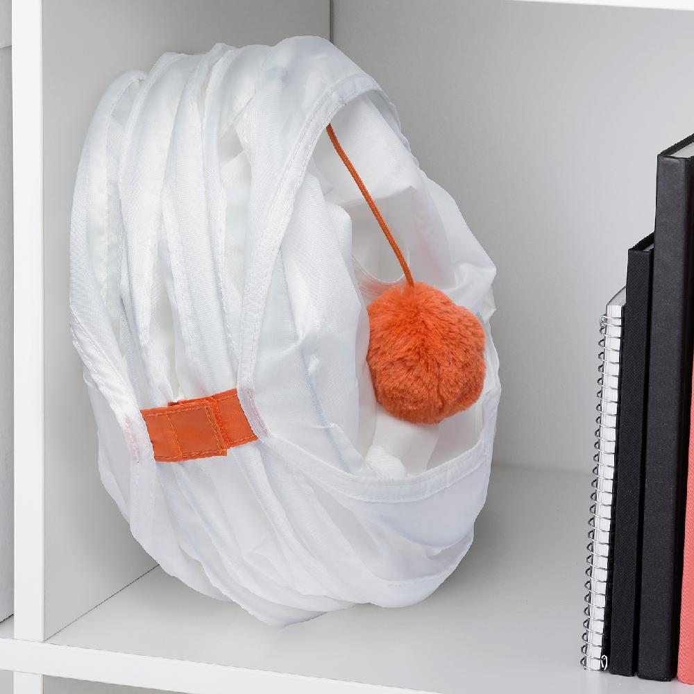 IKEA UTSÅDD Katzenspieltunnel weiß/orange Sonderangebot