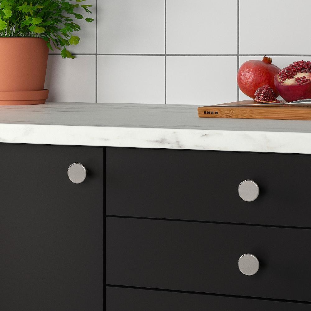 IKEA KALERUM Knopf stahlfarben 30 mm Begrenzte Freigabe