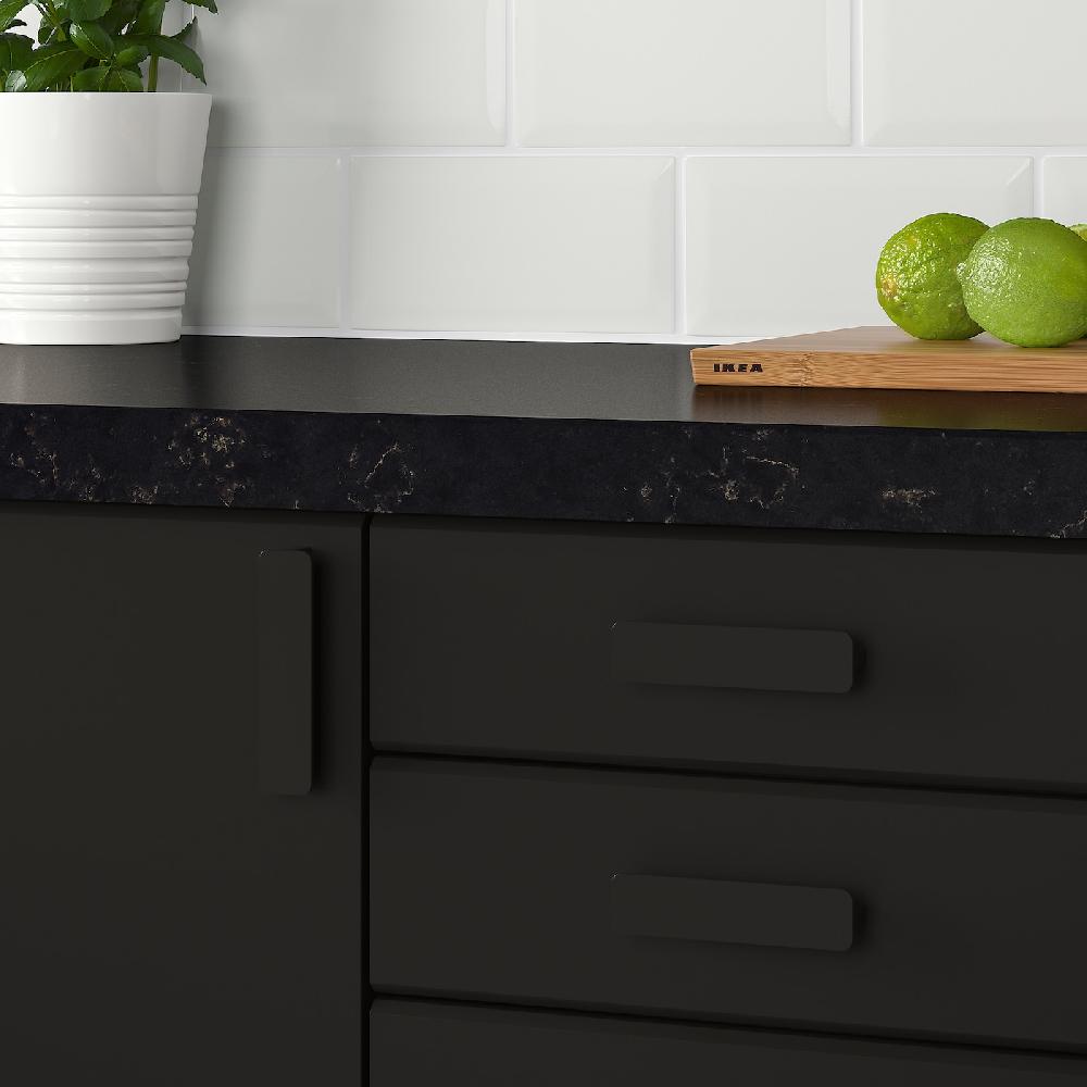 IKEA HACKÅS Griff anthrazit 100 mm Letzter Tag