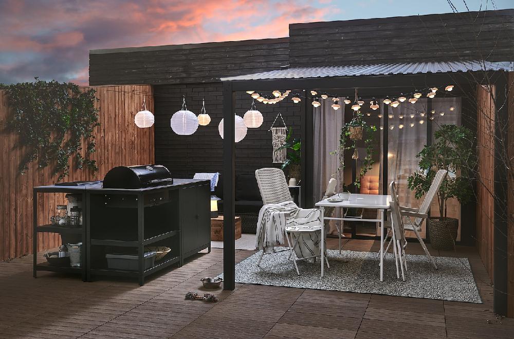 IKEA UTLÄNGAN Bodenrost/außen braun 0.90 m² Super Rabatt