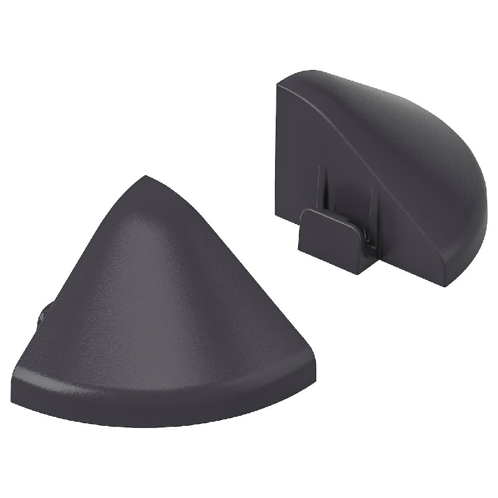 IKEA RUNNEN Eckverbinder für Kantenleiste/außen dunkelgrau Riesige Rabatte