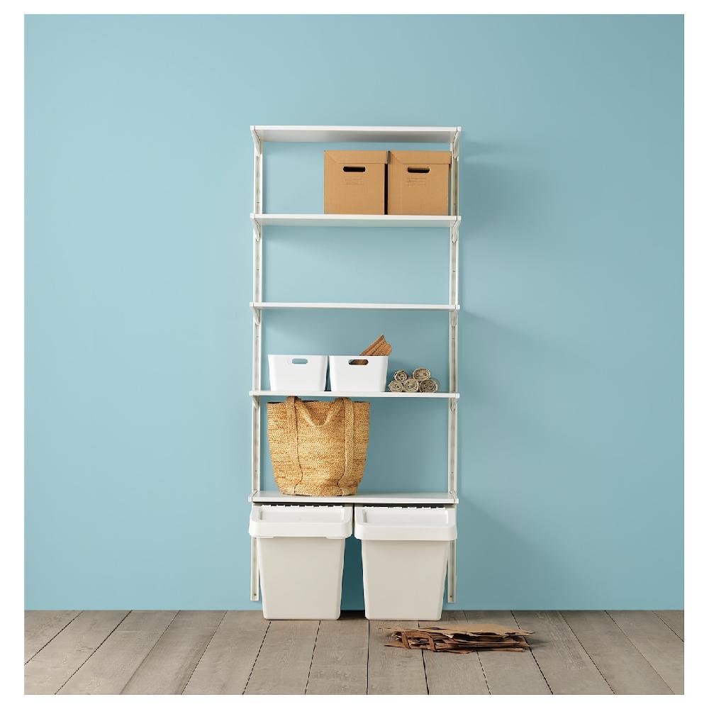 IKEA PAPPIS Box mit Deckel braun 25x34x26 cm Jubiläumsangebot