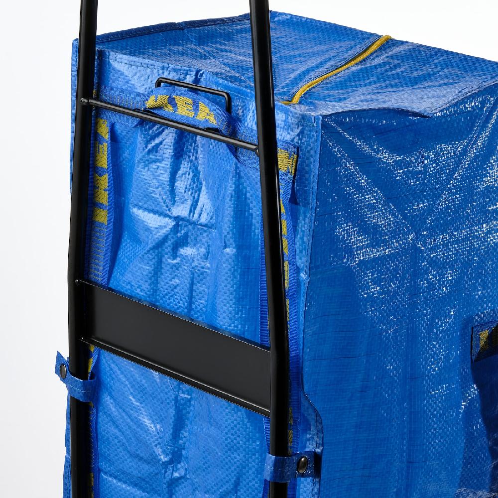 IKEA RULLEBÖR / FRAKTA Karre mit Tasche schwarz/blau Heißer Verkauf