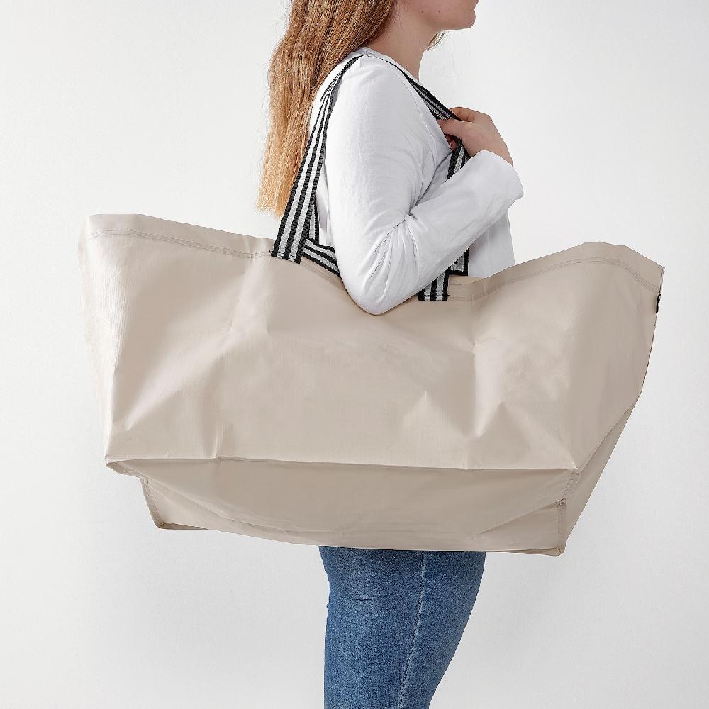 IKEA GÖRSNYGG Tasche groß hellbeige 57x37x39 cm/71 l Neueste Mode