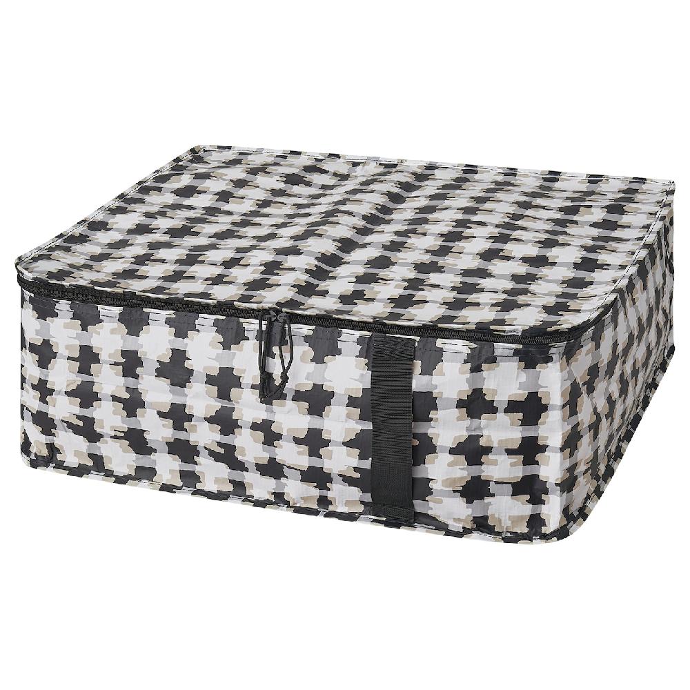 IKEA SÄCKKÄRRA Tasche weiß/bunt 55x49x19 cm