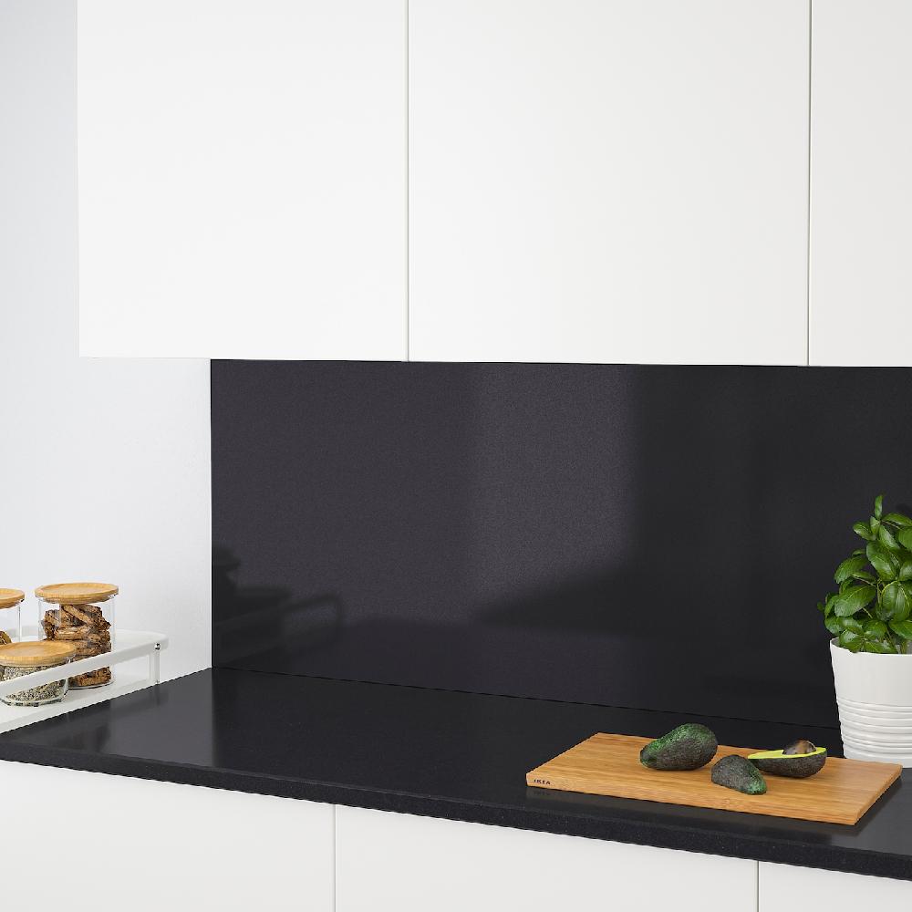 IKEA RÅHULT Wandpaneel maßgefertigt schwarz Steinmuster/Quarzkomposit 1 m²x1.2 cm Super Sparpreis