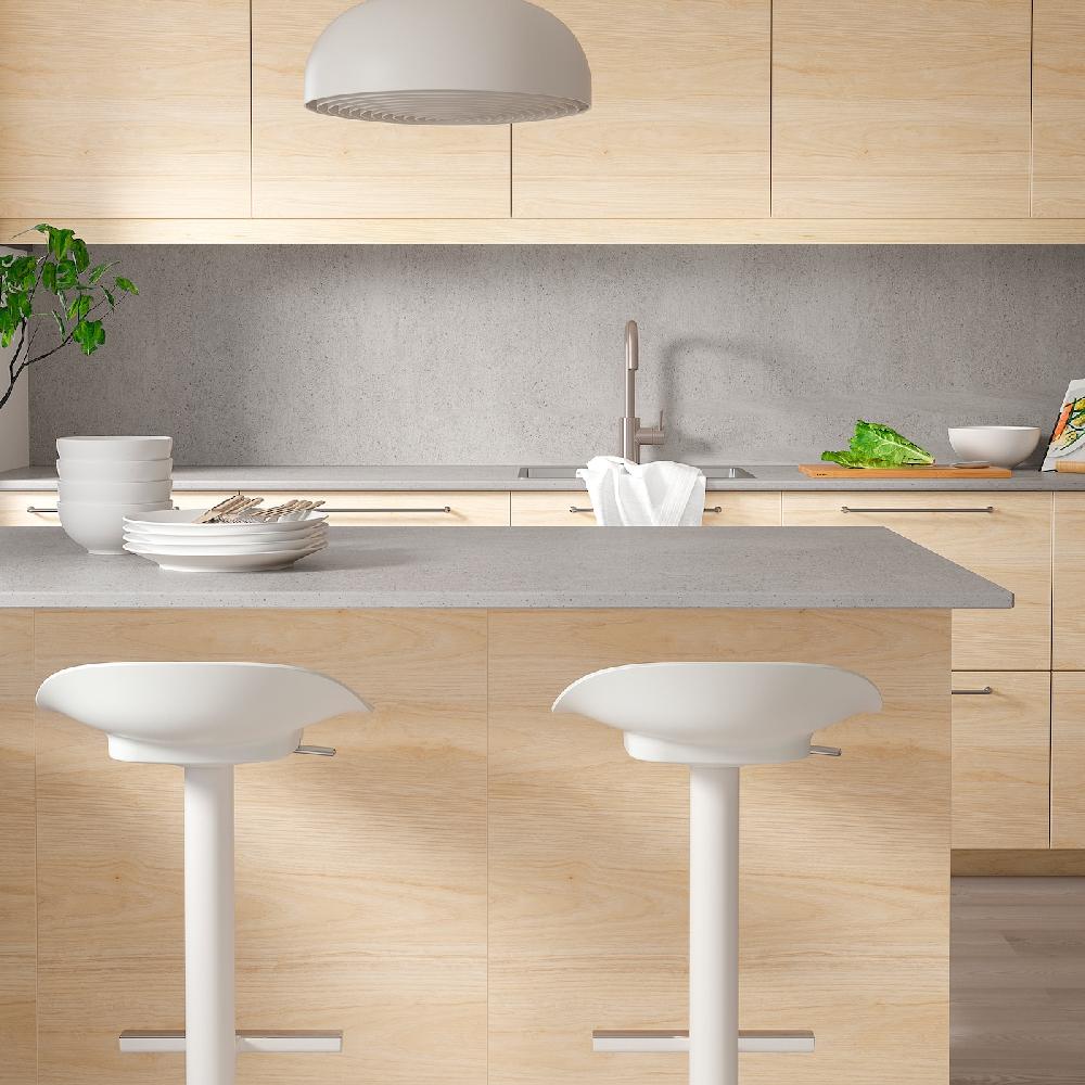 IKEA RUNSBÄCK Wandpaneel maßgefertigt Betonmuster matt/Porzellankomposit 1 m²x1.2 cm Bis zu 60% Rabatt