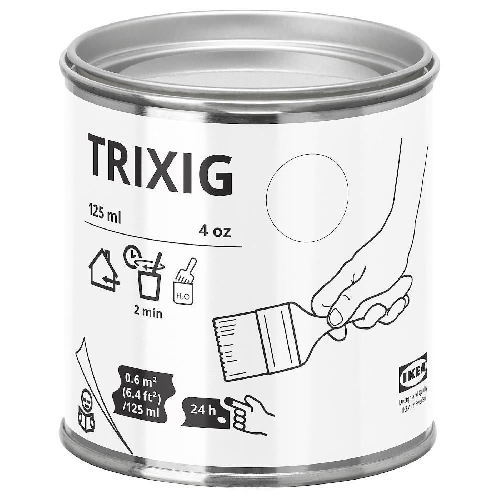 IKEA TRIXIG Farbe weiß 125 ml