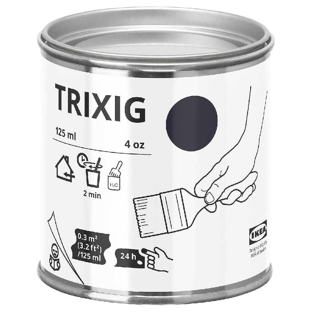 IKEA TRIXIG Farbe schwarz 125 ml