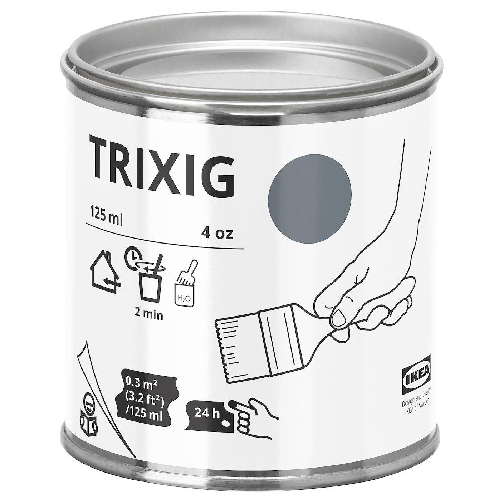 IKEA TRIXIG Farbe grau 125 ml