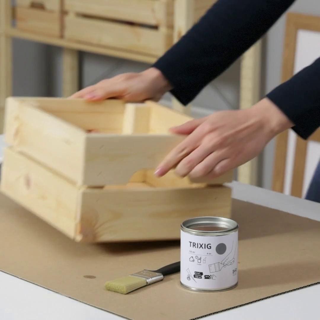 IKEA TRIXIG Farbe grau 125 ml Kostenloser Versand international