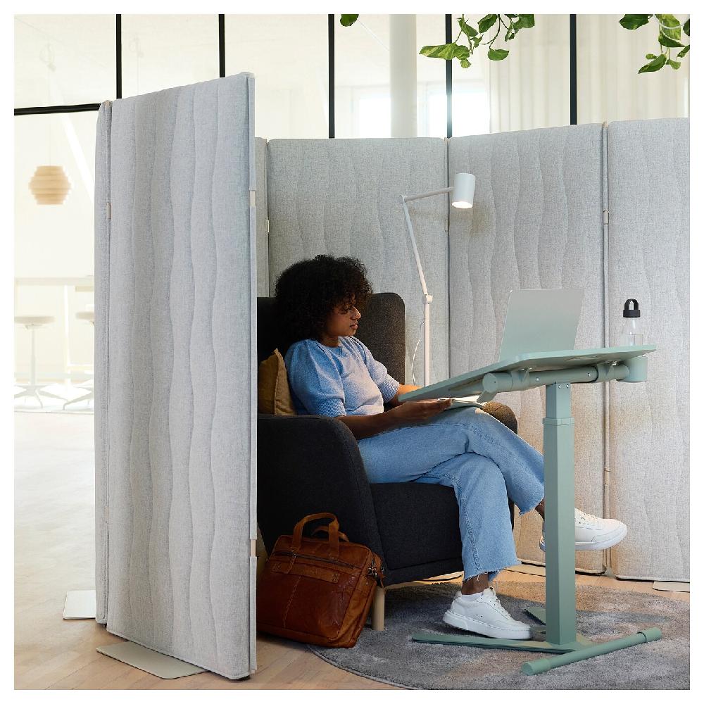 IKEA MITTZON Akustische Abschirmung stehend Gunnared beige 90x157 cm Begrenzt auf 3 Tage