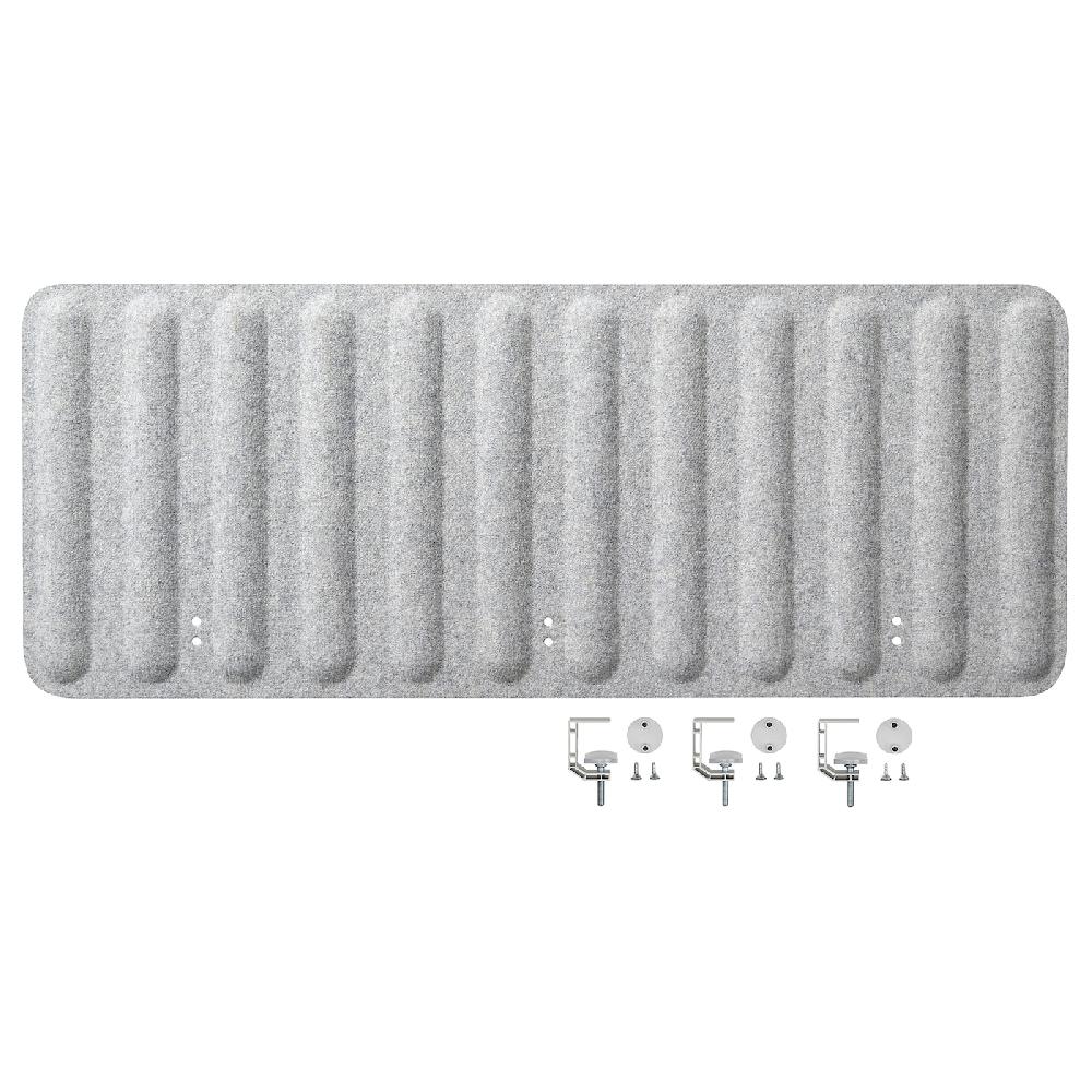 IKEA EILIF Abschirmung für Schreibtisch grau 120x48 cm zollfrei