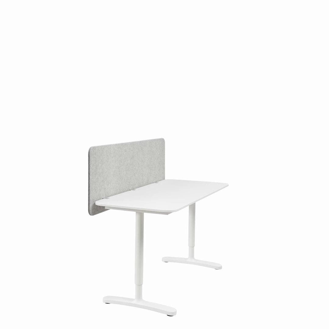 IKEA EILIF Abschirmung für Schreibtisch grau 80x48 cm 50% Rabatt für begrenzte Zeit