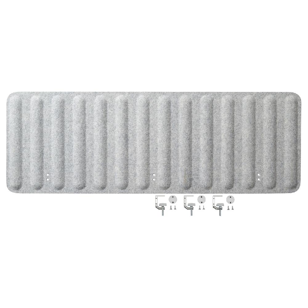 IKEA EILIF Abschirmung für Schreibtisch grau 140x48 cm Rabatte dieses Monats