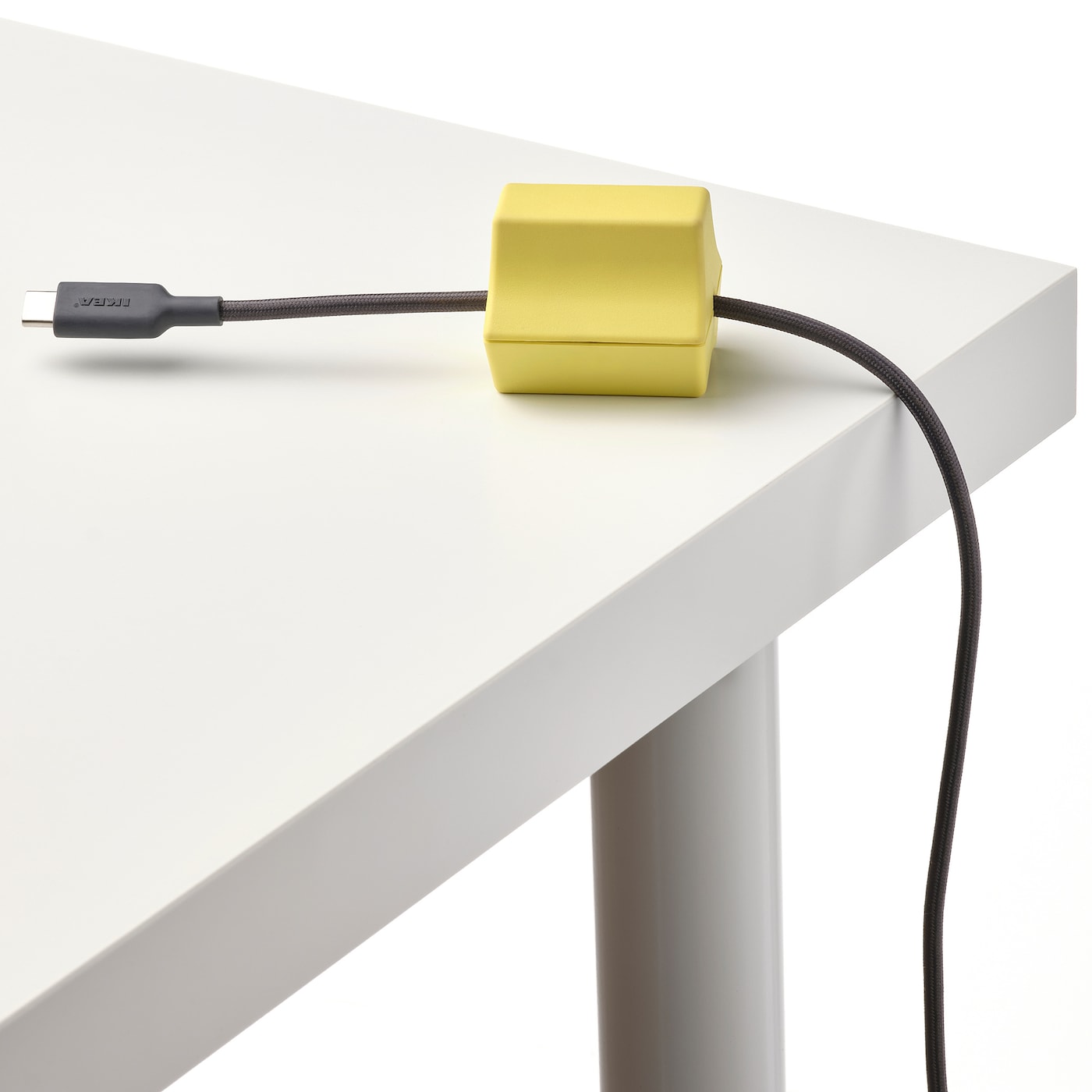 IKEA HAVSKÅL USB-Anker 2-tlg. schwarz/gelb Günstiger Verkauf