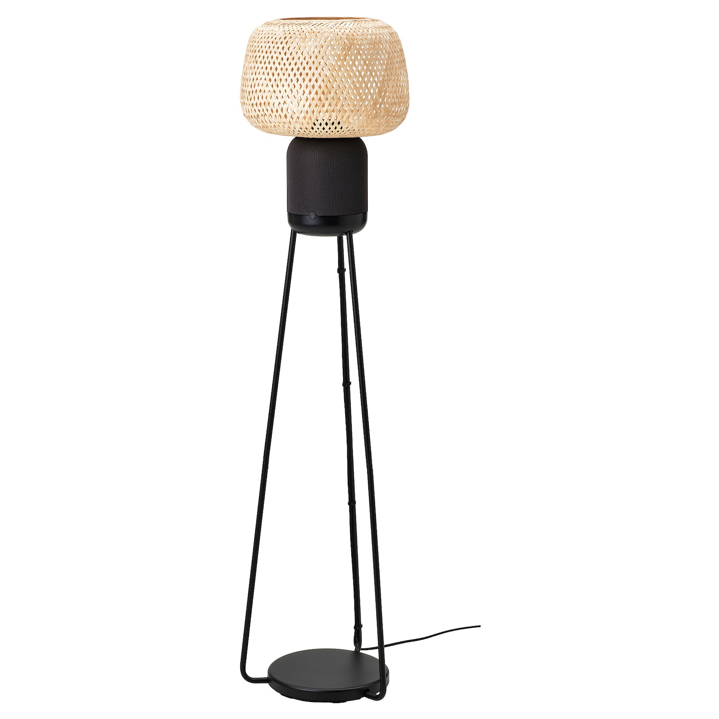 IKEA SYMFONISK Standleuchte mit WiFi-Speaker Bambus/smart Begrenztes Angebot