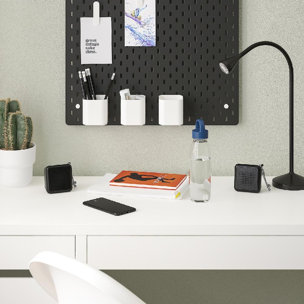 IKEA VAPPEBY Bluetooth-Lautsprecher schwarz/2er-Set wasserdicht Saisonschlussverkauf