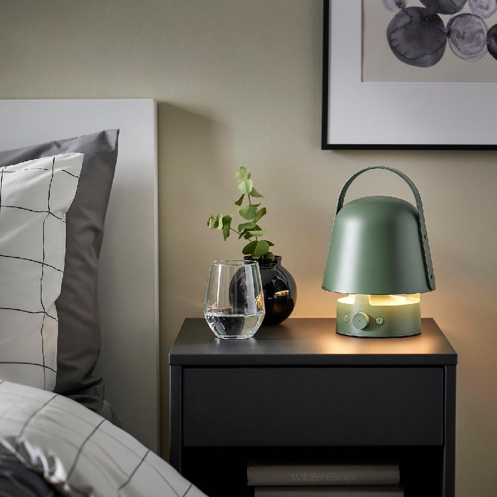 IKEA VAPPEBY Leuchte m Bluetooth-Lautsprecher für draußen/grün Cyber Monday