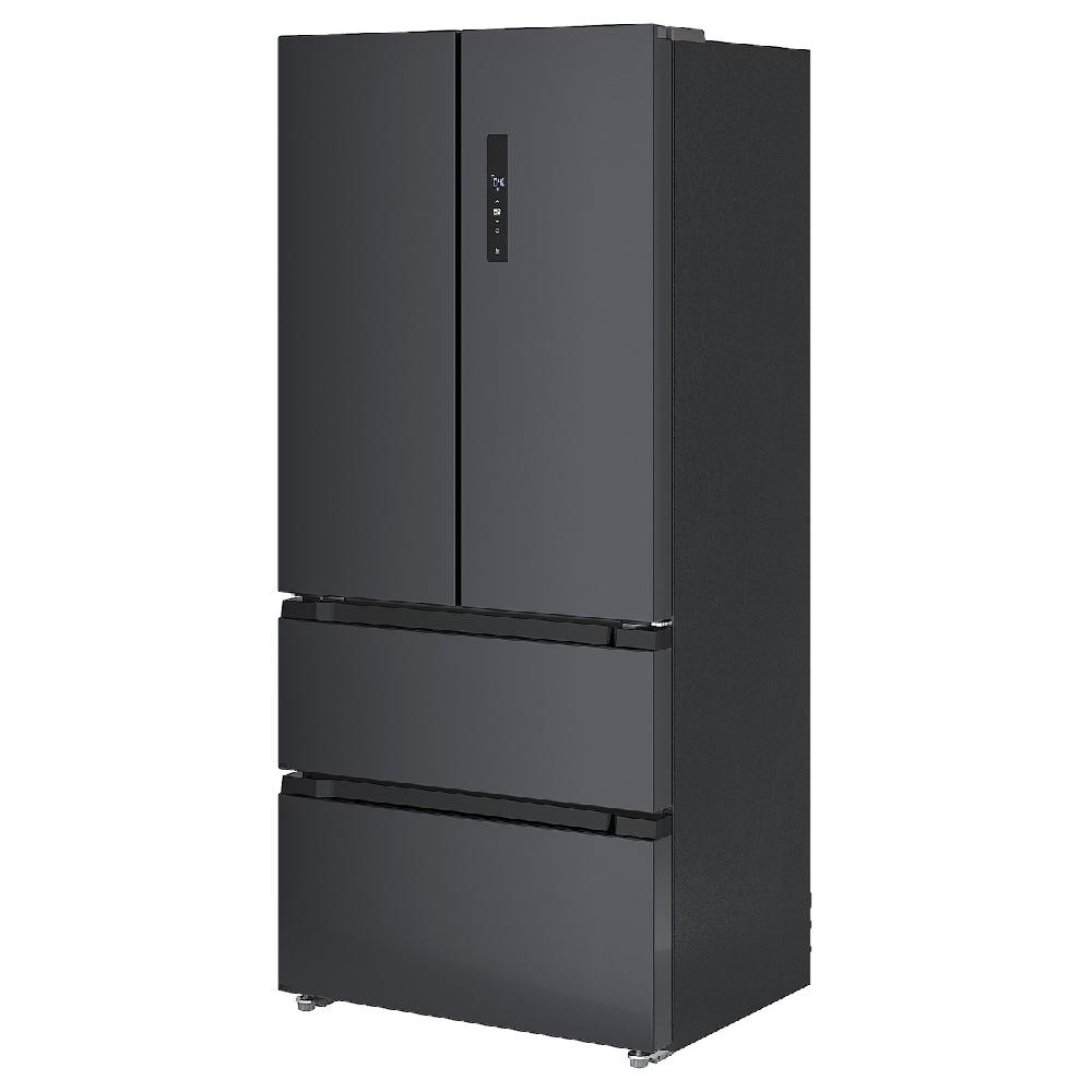 IKEA RIBBENÅS Kühl-/Gefrierschrank doppeltürig IKEA 700 frei stehend/schwarz Edelstahl 347/169 l