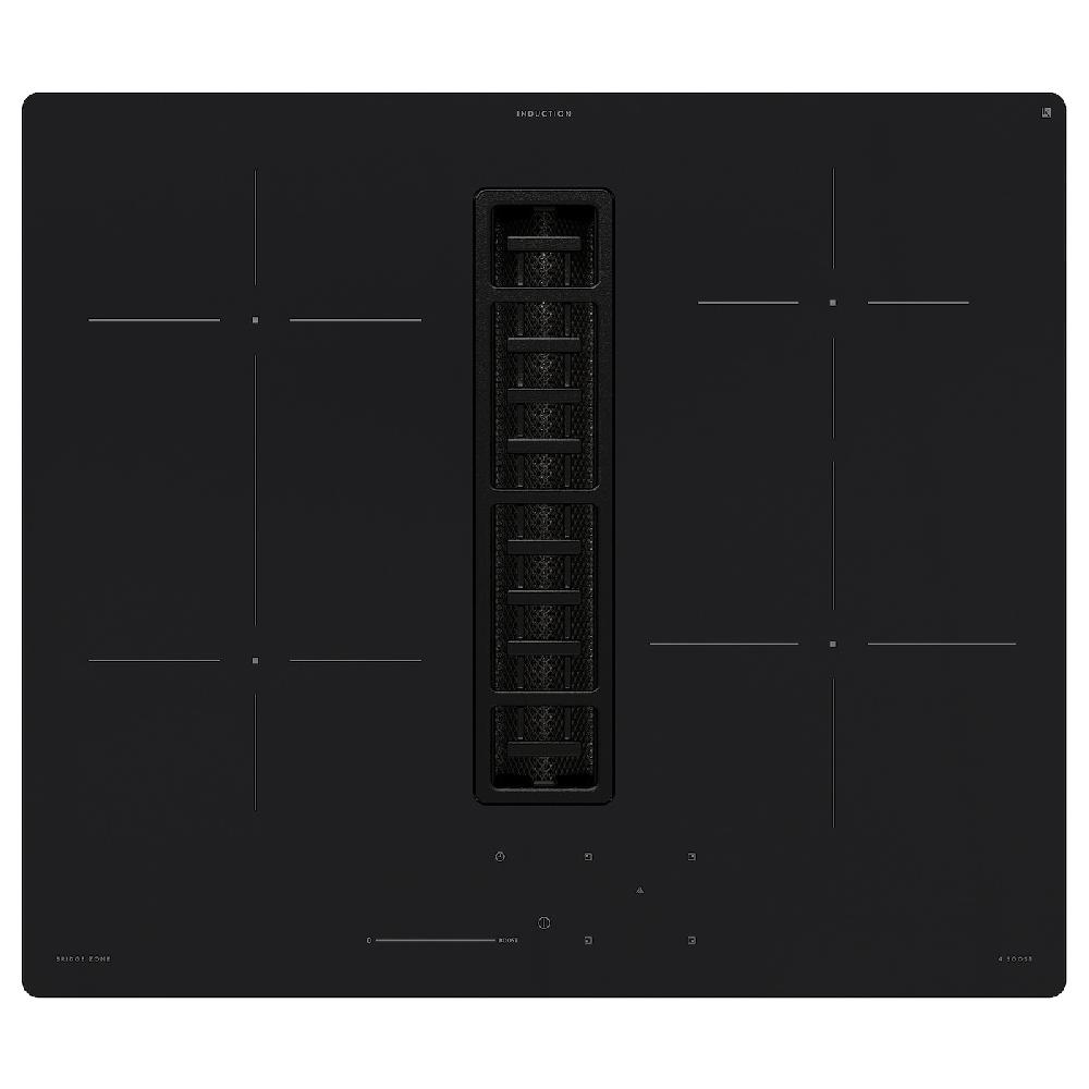 IKEA FÖRDELAKTIG Induktionskochfeld mit Dunstabzug IKEA 500 schwarz 60 cm