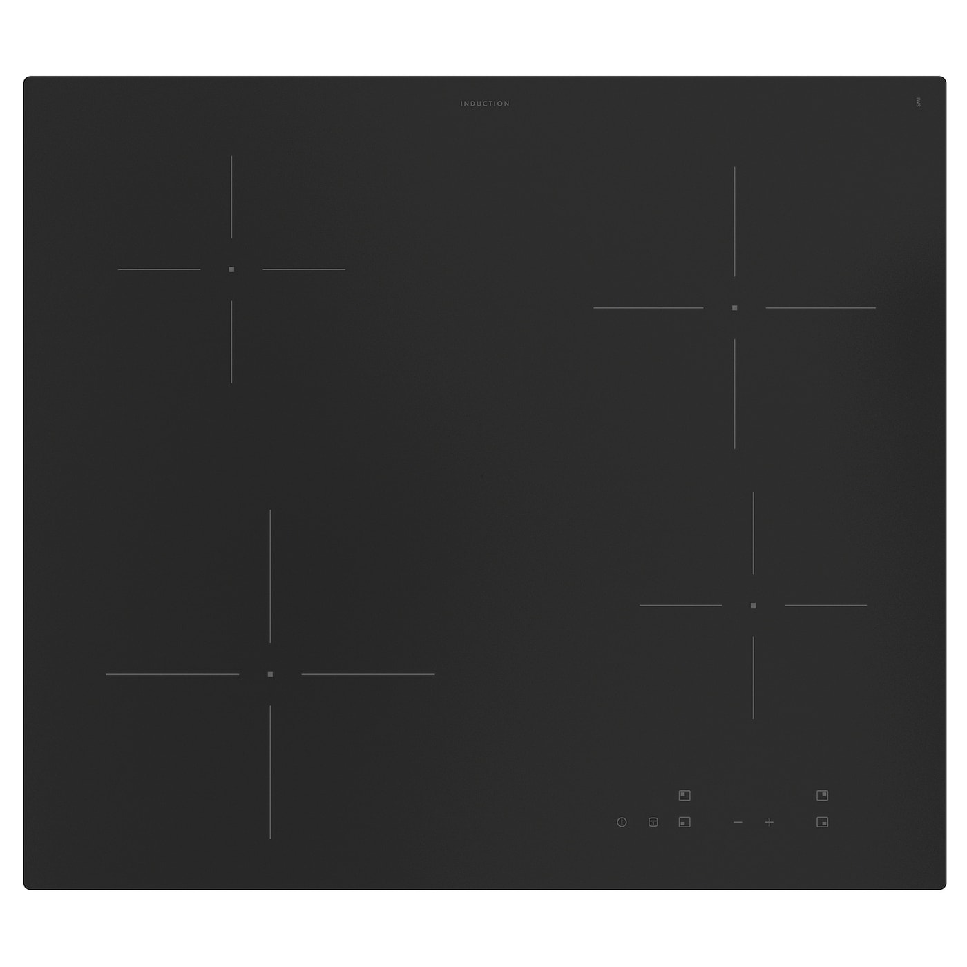 IKEA VILSTA Induktionskochfeld IKEA 300 schwarz 59 cm