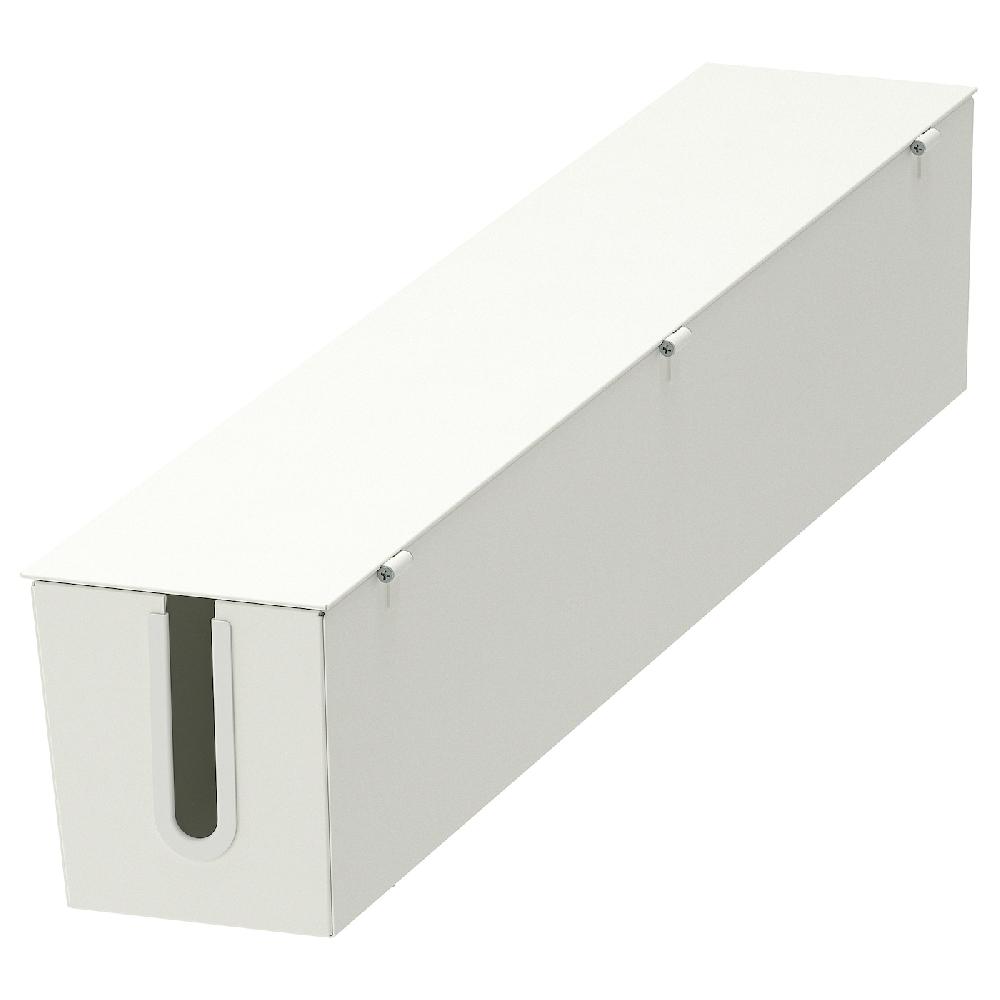 IKEA MITTZON Kabelaufbewahrung f Gestell+Rollen weiß 80x13 cm Outlet