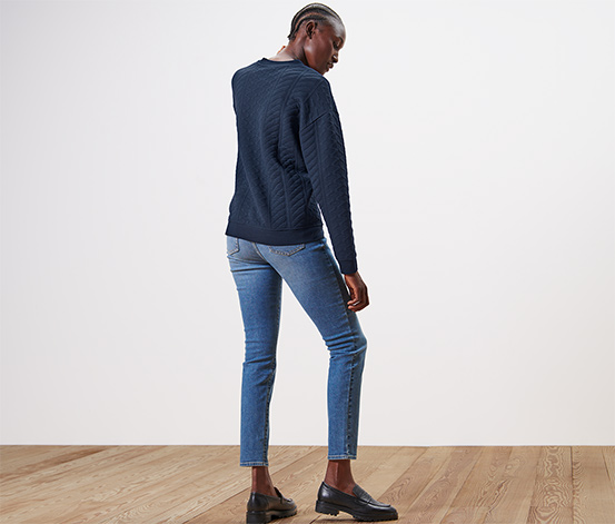 tchibo Sweatshirt mit Zopfmuster online bestellen bei Tchibo 670849 Kostenloser Versand