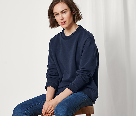 tchibo Sweatshirt mit Strickdetails online bestellen bei Tchibo 651067